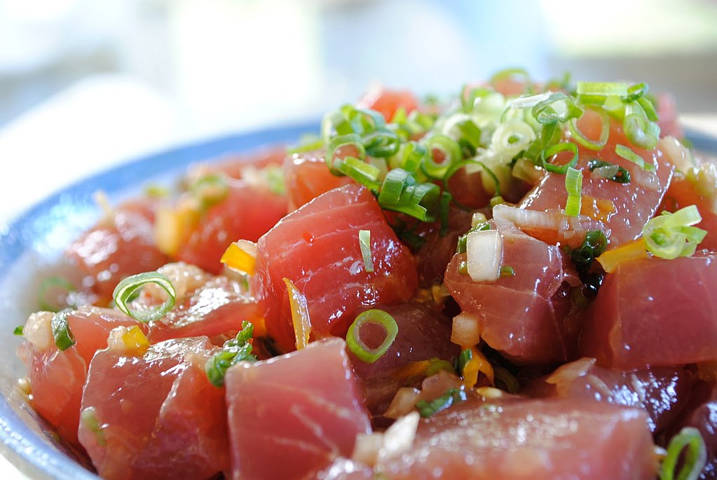 bowl of ahi poke