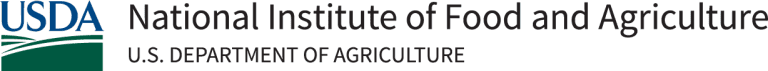 Logo of the National Institute of Food and Agriculture. U.S. Department of Agriculture