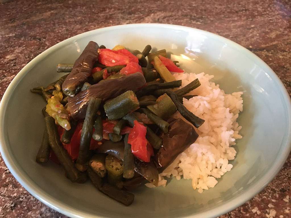 pinakbet on a plate