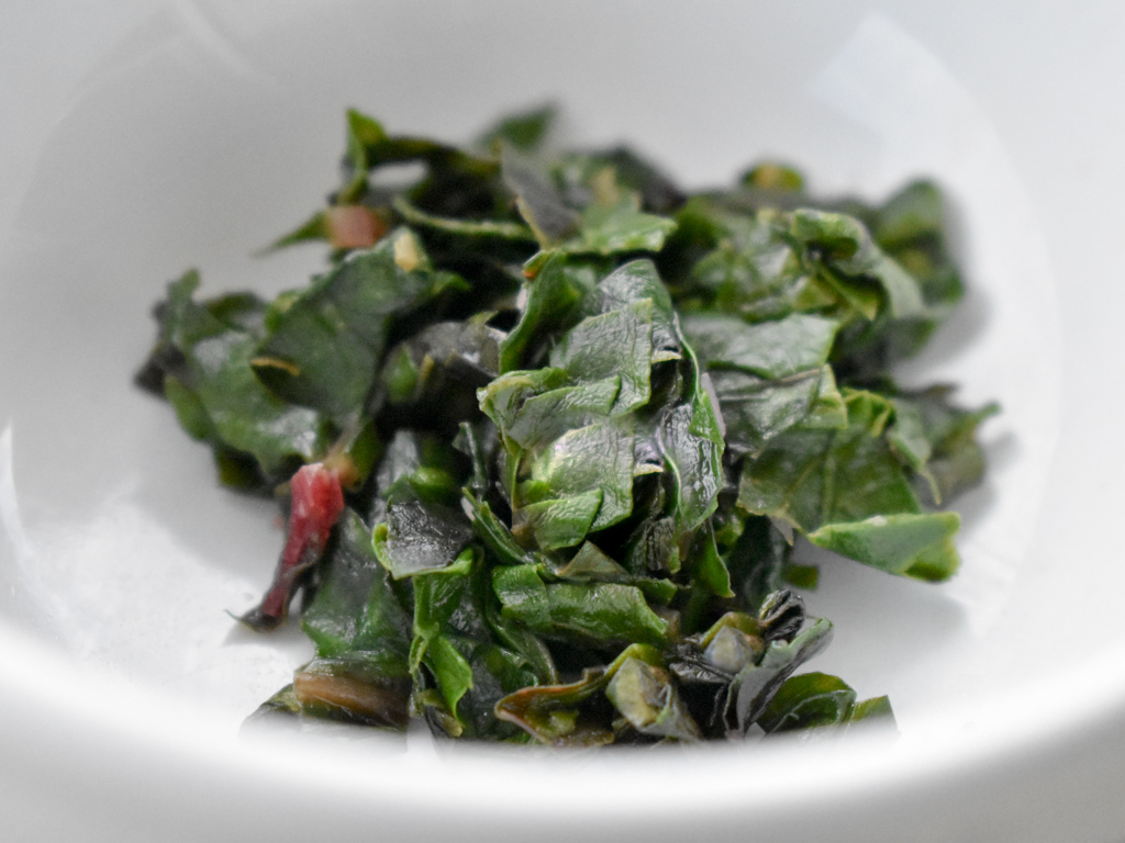 CHARD, COOKED, DRAINED, collard greens