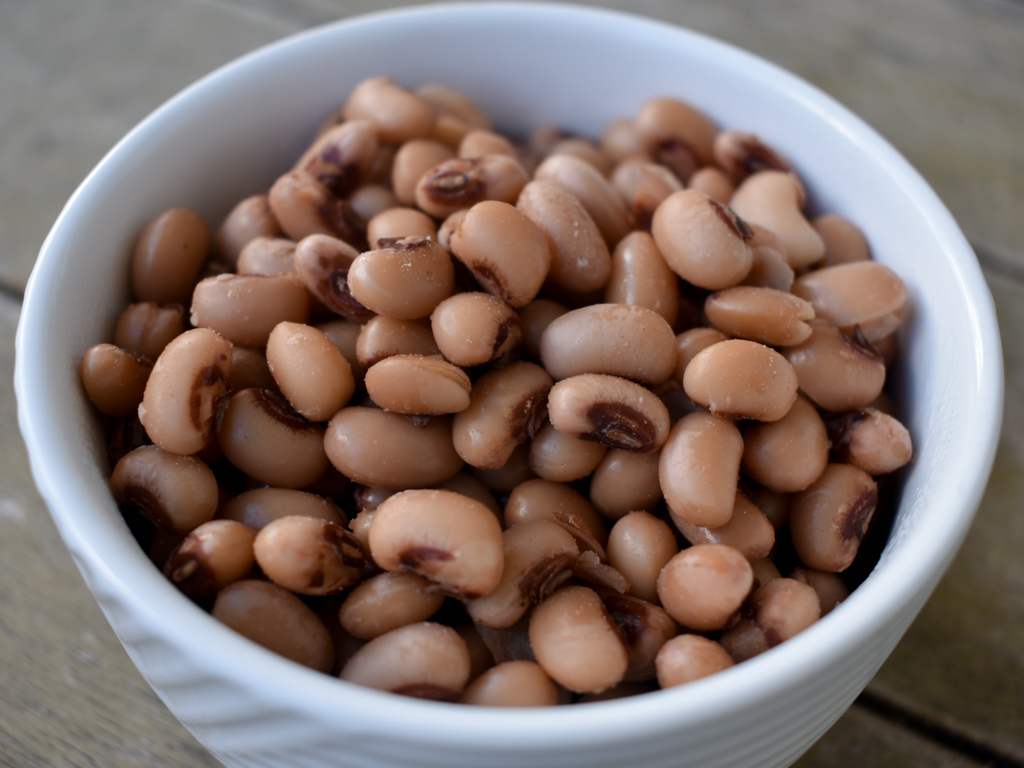 COWPEAS, COOKED, black eyed peas