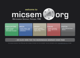 Screencapture of MicSem homepage