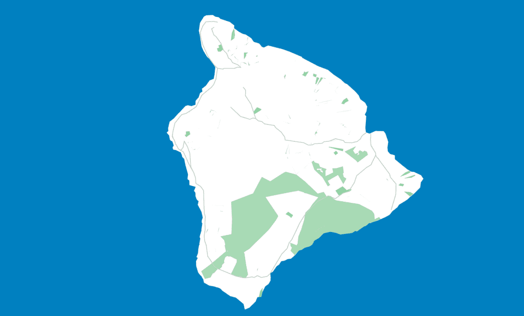 Map of Hawaiʻi Island