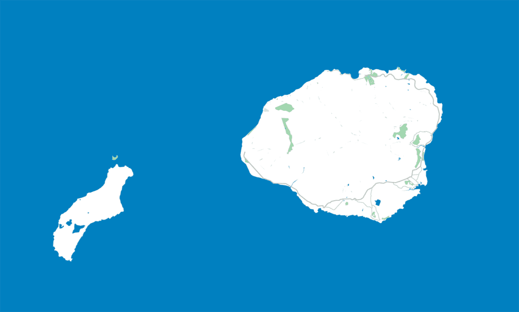 Map of Kauaʻi zoomed